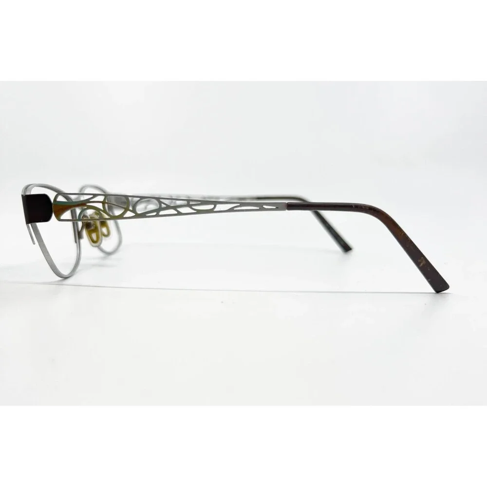Unbranded Eyeglasses Frames Women Brown Filigree Temple 51-16-135 38938